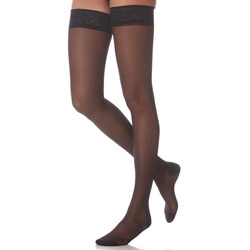Scudotex Pończochy samonośne 140 kolor czarny rozm.3
