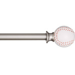 Amazon Basics MH-BKCR57 Dekoracyjny karnisz z motywem baseballowym 218 - 304cm