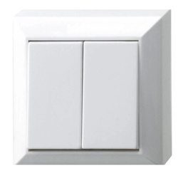 DUWI V/A biały przełącznik 2-taust