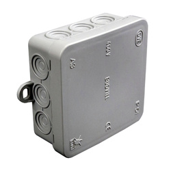Puszka rozgałęźna 85 x 85 x 37 mm IP54 Duwi