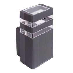 Oprawa elewacyjna OE‑2S 1xGU10 110x105x200- Antracytowa