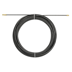 REV Stalowa spirala wysuwana, 20 m, czarna