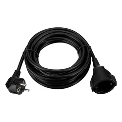 Rev przedłużacz pojedynczy czarny 5 m x 1,5 mm²