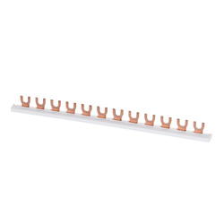 Szyna łączeniowa miedziana, widełkowa KBB KBBU-1x12