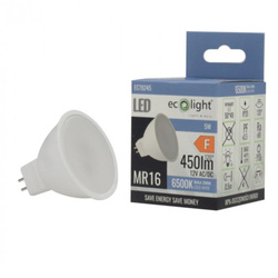 Żarówka LED MR16 5W 12V 400lm – Zimne Światło Dziennie 6500K