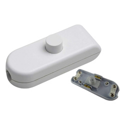 Wbudowany przełącznik kołyskowy 10A biały, 2-biegunowy