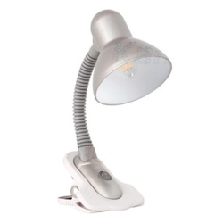 Kanlux Lampka stołowa na klipsie Suzi 40W 15329S szaro-biała