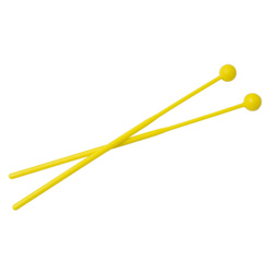 Plastikowe pałeczki do dzwonów, ksylofonów i metalofonów, żółte, 2szt