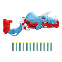 NERF Wyrzutnia DinoSquad Tricera-blast z zestawem 12 strzałek