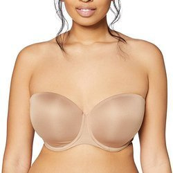 Iris & Lilly Biustonosz bez ramiączek 32DD beżowy