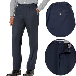 Amazon Essentials-Męskie klasyczne spodnie garniturowe- 28W / 30L- Granatowy