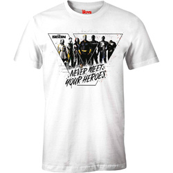 Cotton Division METBOYSTS002 T-shirt męski Never Meet Your Heroes rozm.XL kolor biały