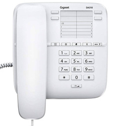 Gigaset DA310 Telefon przewodowy stacjonarny kolor biały