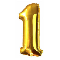 M2XCEC Balon okolicznościowy kształt 1 kolor złoty 67cm