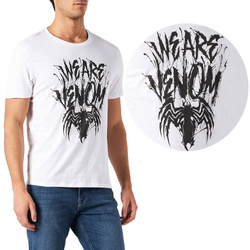 Marvel Podkoszulek T-shirt z nadrukiem "We are Venom" rozm.S kolor biały