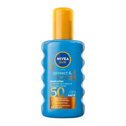 NIVEA SUN Protect & Bronze balsam w spray’u aktywujący naturalną opaleniznę z SPF 50, 200 ml
