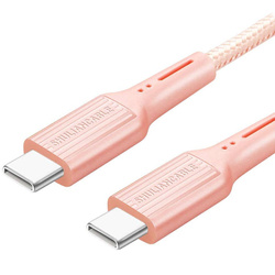 SHULIANCABLE Kabel USB C do USB C 1m kolor różowy