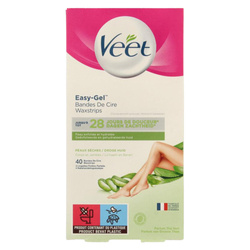 Veet - Easy-Gelwax paski woskowe do skóry wrażliwej – 40 pasków